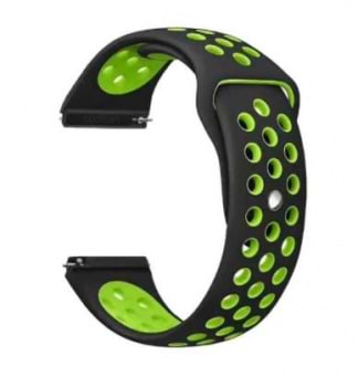 Ремінець для смарт-годинника BeCover Nike Style for Xiaomi iMi KW66/Mi Watch Color/Haylou LS01/LS02/Haylou Smart Watch Solar LS05 Black-Green (705802)