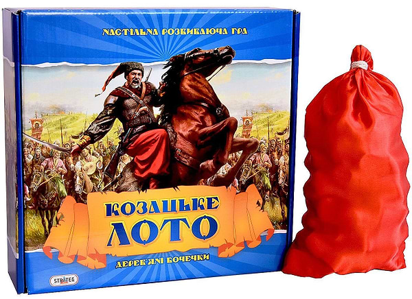 Фото - Настольная игра (8+) Strateg Лото с деревянными бочонками ''Козацкое'' укр. (341)