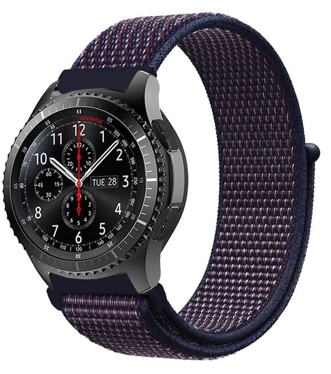 Ремінець для смарт-годинника BeCover Nylon Style for Xiaomi Amazfit Bip/Bip Lite/Bip S Lite/GTR 42mm/GTS/TicWatch S2/TicWatch E Deep Blue (705827)