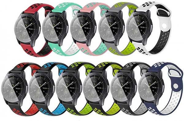 Фото - Ремінець для смарт-годинника BeCover Nike Style for Xiaomi iMi KW66/Mi Watch Color/Haylou LS01/LS02/Haylou Smart Watch Solar LS05 Black-Green (705802)