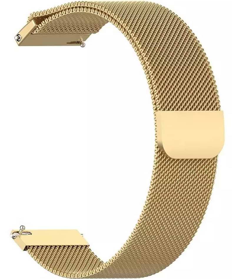 Ремешок для смарт-часов BeCover Milanese Style for Xiaomi Amazfit Bip 20mm Lite/BipS Lite/Bip3/Bip3 Pro/GTR 42mm/GTS/TicWatch S2/TicWatch E/GTS 3/GTS 2 mini Gold (707682)