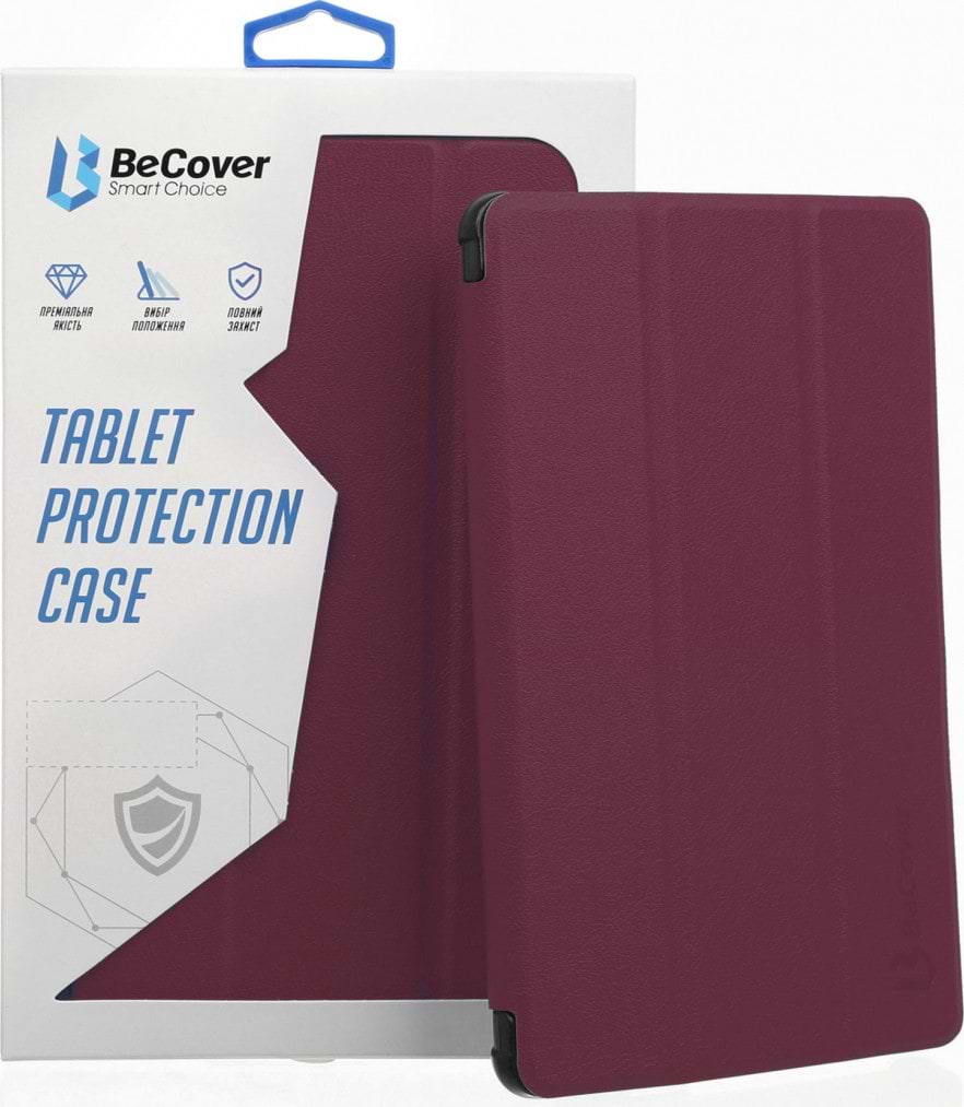 Чехол для планшета BeCover Smart Case for Lenovo Tab P11 TB-J606 Red Wine (706095) - Фото 1