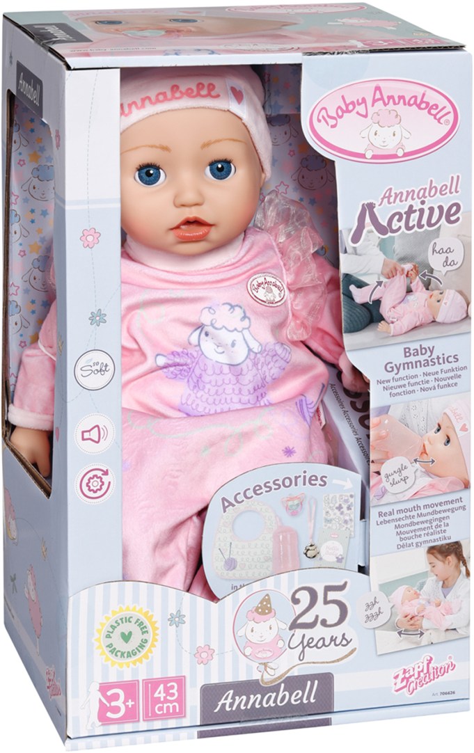 Фото - Интерактивный пупс Baby Born BABY ANNABELL - МОЯ МАЛЕНЬКАЯ КРОШКА (43 cm, с аксессуарами) (706626)