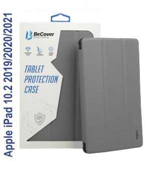 Чохол для планшету BeCover Soft Edge з кріпленням Apple Pencil for Apple iPad 10.2 2019/2020/2021 Gray (706813)