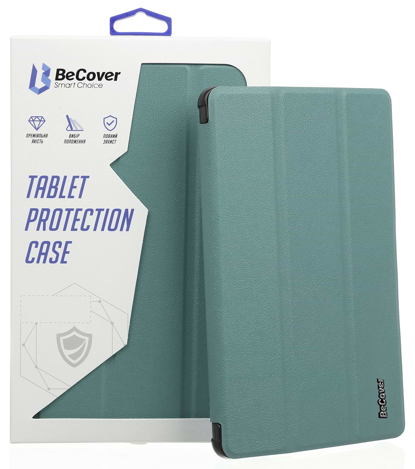 Чохол для планшету BeCover Tri Fold Hard for Apple iPad mini 6 2021 Dark Green (706854) - Фото 1