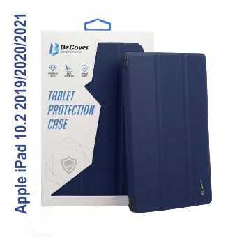 Чехол для планшета BeCover Tri Fold Soft TPU Silicone for Apple iPad 10.2 2019/2020/2021 Deep Blue (706882)