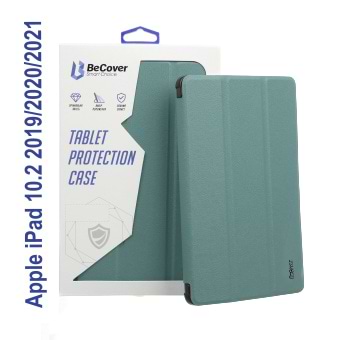 Чехол для планшета BeCover Tri Fold Soft TPU Silicone for Apple iPad 10.2 2019/2020/2021 Green (706884)