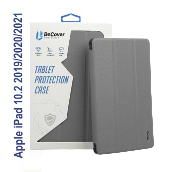 Чехол для планшета BeCover Tri Fold Soft TPU Silicone for Apple iPad 10.2 2019/2020/2021 Gray (706885)