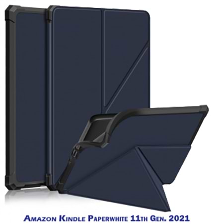 Фото - Чехол для электронной книги BeCover Ultra Slim Origami for Amazon Kindle Paperwhite 11th Gen. 2021 Deep Blue (707219) Фото - Чехол для электронной книги BeCover Ultra Slim Origami for Amazon Kindle Paperwhite 11th Gen. 2021 Deep Blue (707219)