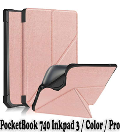 Чехол для электронной книги BeCover Ultra Slim Origami for PocketBook 740 Inkpad 3/Color/Pro Rose Gold (707456)