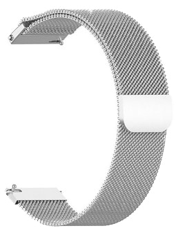 Ремінець для смарт-годинника BeCover Milanese Style for Garmin Vivoactive 3 (20mm)/3 Music/Vivomove HR/Vivomove Silver (707715)