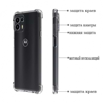 Фото - Чохол для смартфону BeCover Anti-Shock for Motorola Moto Edge 20 Lite Clear (707342)