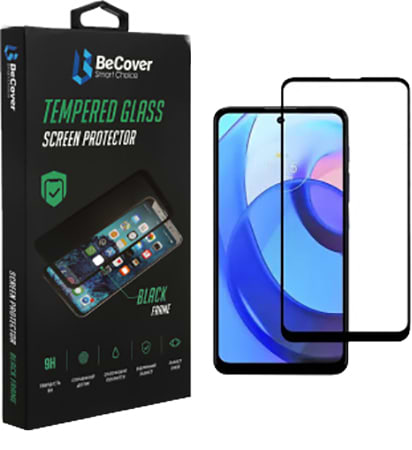 Захисне скло для смартфону BeCover for Motorola Moto G22 Black (708144)