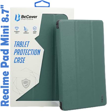 Чехол для планшета BeCover Smart for Realme Pad Mini 8.7 Dark Green (708259)