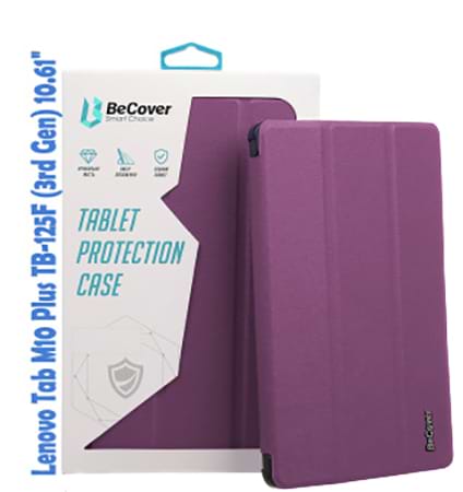 Чехол для планшета BeCover Smart for Lenovo Tab M10 Plus TB-125F (3rd Gen) 10.61" Purple (708305) - Фото 1
