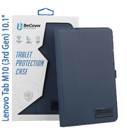 Чехол для планшета BeCover Slimbook for Lenovo Tab M10 TB-328F (3rd Gen) 10.1" Deep Blue (708340) - Фото 1