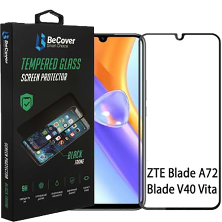 Захисне скло для смартфону BeCover for ZTE Blade A72/A72s/V40 Vita Black (708391)