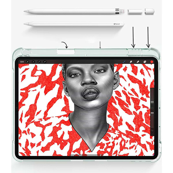 Фото - Чохол для планшета Becover TPU Edge з кріпленням Apple Pencil for Apple iPad 10.9'' (10 Gen)/iPad 11'' (A16) Dark Green (708482)