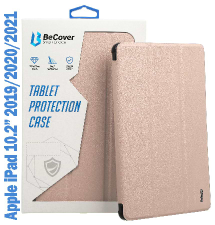 Чехол для планшета BeCover Tri Fold Soft TPU Silicone for Apple iPad 10.2 2019/2020/2021 Pink (708516)