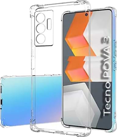 Чохол для смартфону BeCover Anti-Shock for Tecno Pova 3 (LF7n) Clear (708906) - Фото 1