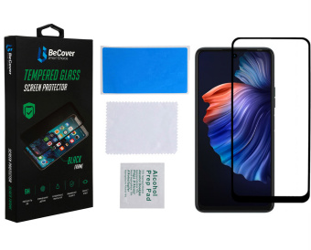 Фото - Защитное стекло для смартфона BeCover for Tecno Pova 3 (LF7n) Black (708163)