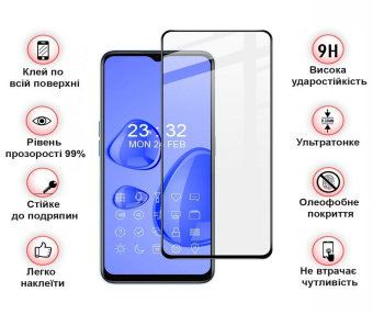 Фото - Захисне скло для смартфону BeCover for Realme 10 Black (708570)