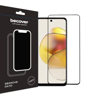 Захисне скло для смартфону BeCover for Motorola Moto G73 Black (709737)