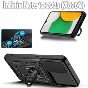 Фото - Чохол для смартфону BeCover Military for Infinix Note 12 Pro 4G / 12 2023 (X676C) Black (709091)
