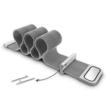 Фото - Ремінець для смарт-годинника BeCover Milanese Style for Xiaomi iMi KW66 (22mm)/Mi Watch Color/Haylou LS01/Watch S1 Active Silver (707747)