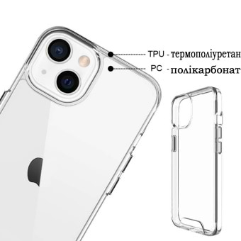 Фото - Чохол для смартфону BeCover Space Case for Apple iPhone 14 Transparancy (708581)