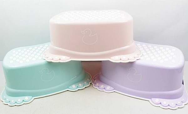 Фото - Підставка дитяча під умивальник Tega Baby Каченя з антиковзаючою гумою Світло-рожевий (DK-006-130)