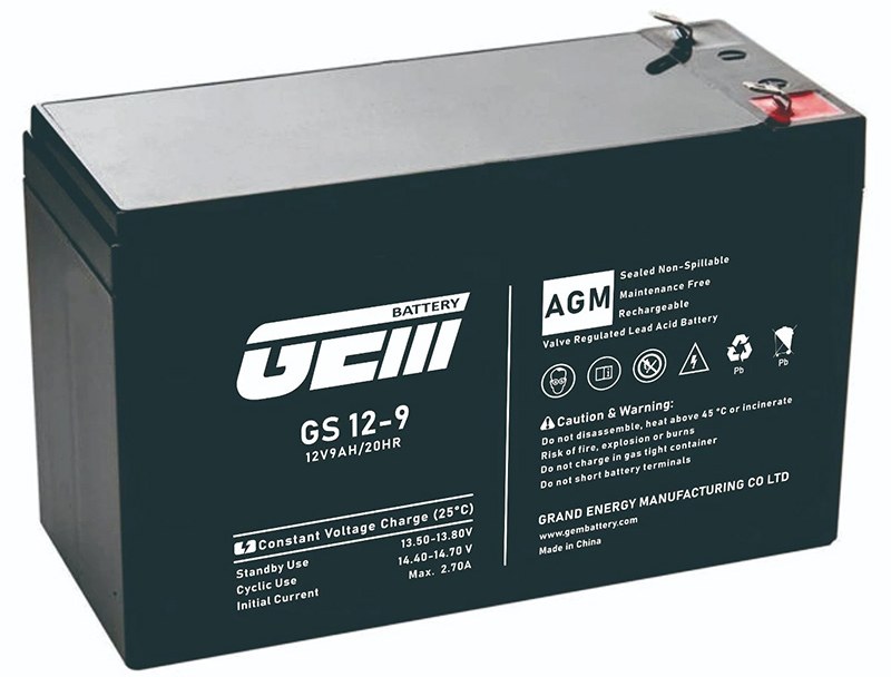 Аккумулятор для ИБП GEM BATTERY 12V, 9.0A (GS 12-9)