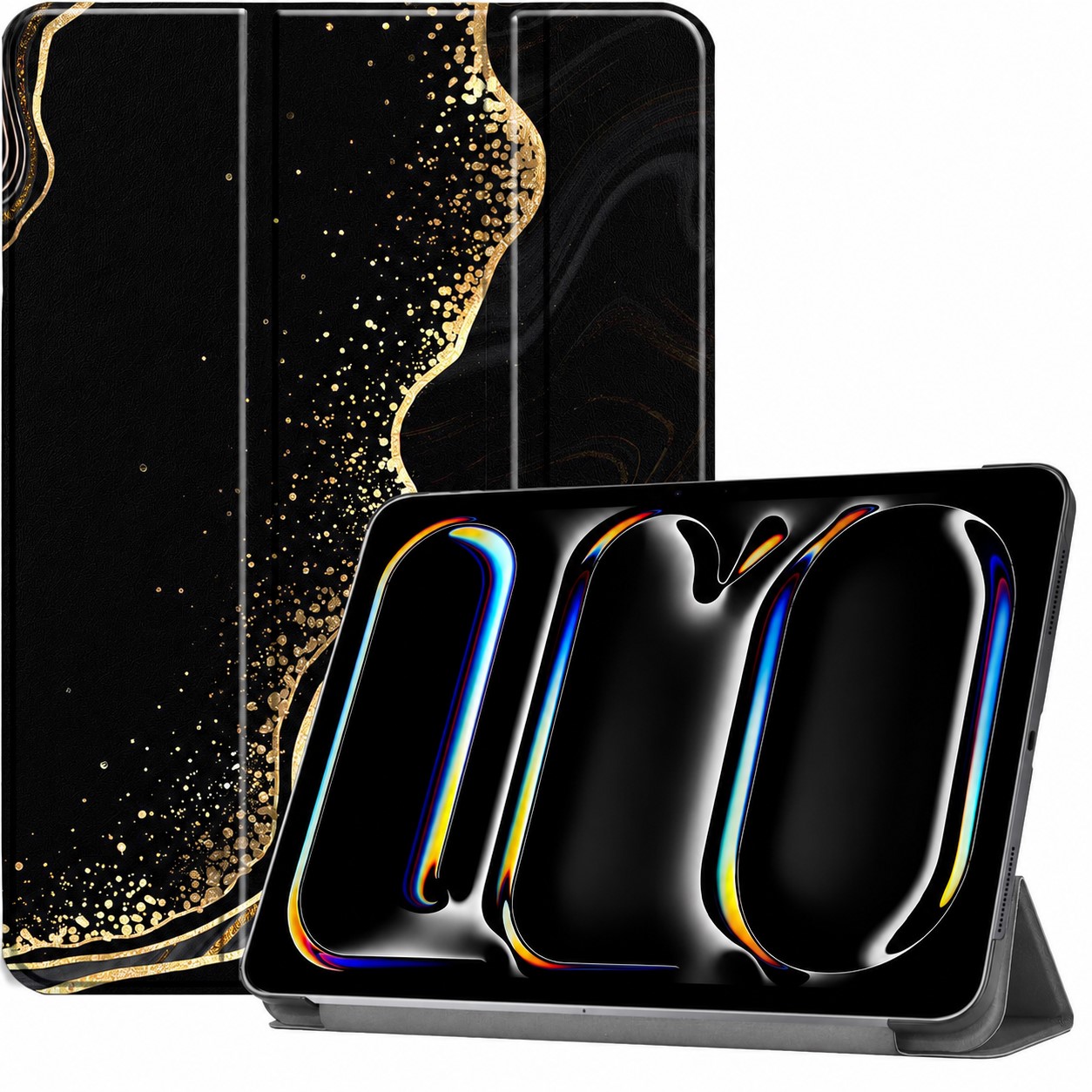 Чехол для планшета BeCover Smart Case for Apple iPad Pro 11" M5 2025 Black Abstraction (715971)