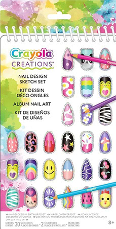 Фото - Набір для творчості мікс Crayola Creations Нейл-Арт з наліпками 30 стор. (04-1275)
