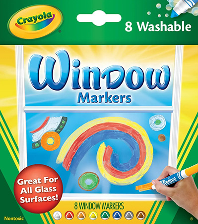 Фото - Фломастеры Crayola для рисования на стекле (washable), 8 шт. (58-8165)