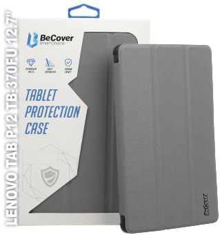 Чехол для планшета BeCover Smart Case for Lenovo Tab P12 TB-370FU 12.7" Gray (710059)