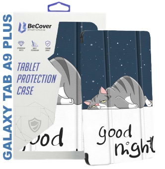 Чохол для планшету BeCover Smart Case for Samsung Galaxy Tab A9 Plus SM-X210/SM-X215/SM-X216 11.0"" Good Night (710308) - Фото 1