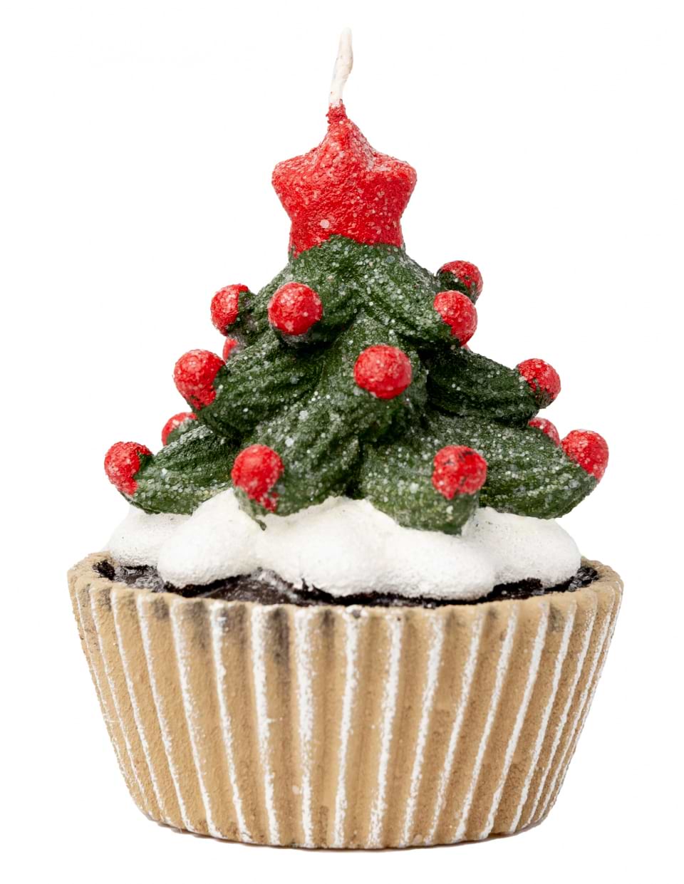 Свічка декоративна YES! Fun Новорічний мафін 8 см (710368)