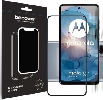 Захисне скло для смартфону BeCover for Motorola Moto G24/G24 Power Black (710716) - Фото 1