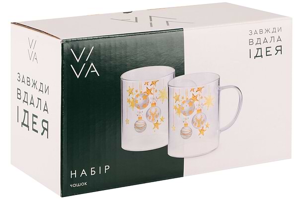 Фото - Набор чашек Viva NY BALLS 2х400 мл (BCR80100H-2)