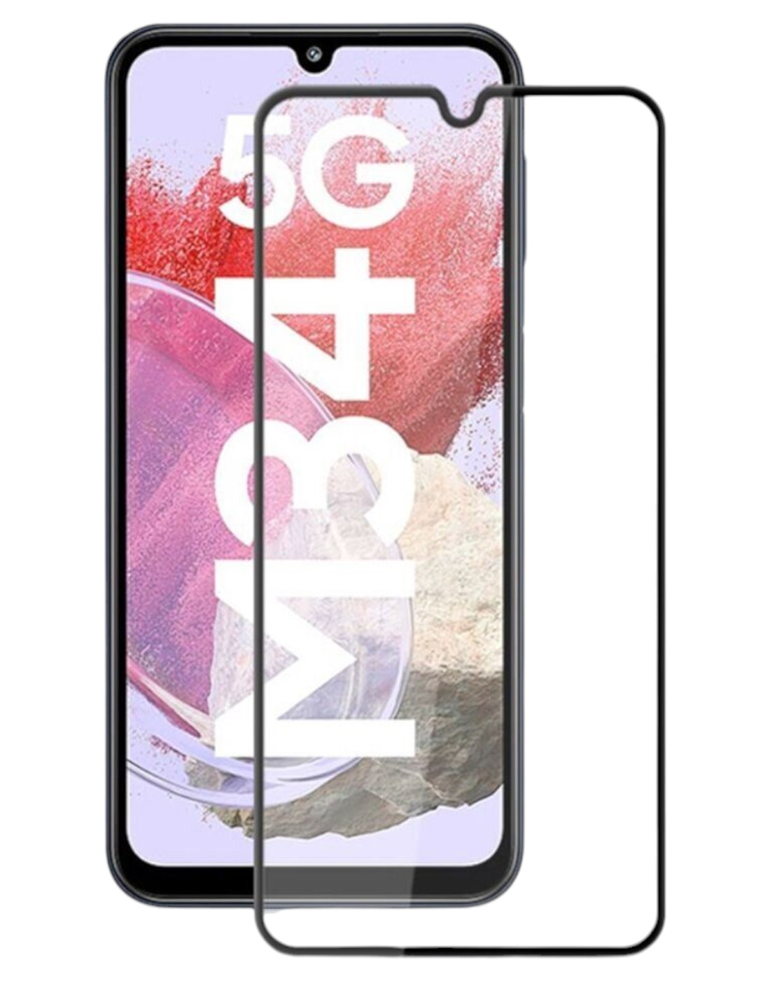 Защитное стекло для смартфона BeCover Samsung Galaxy M34 5G SM-M346 Black (711445) - Фото 1