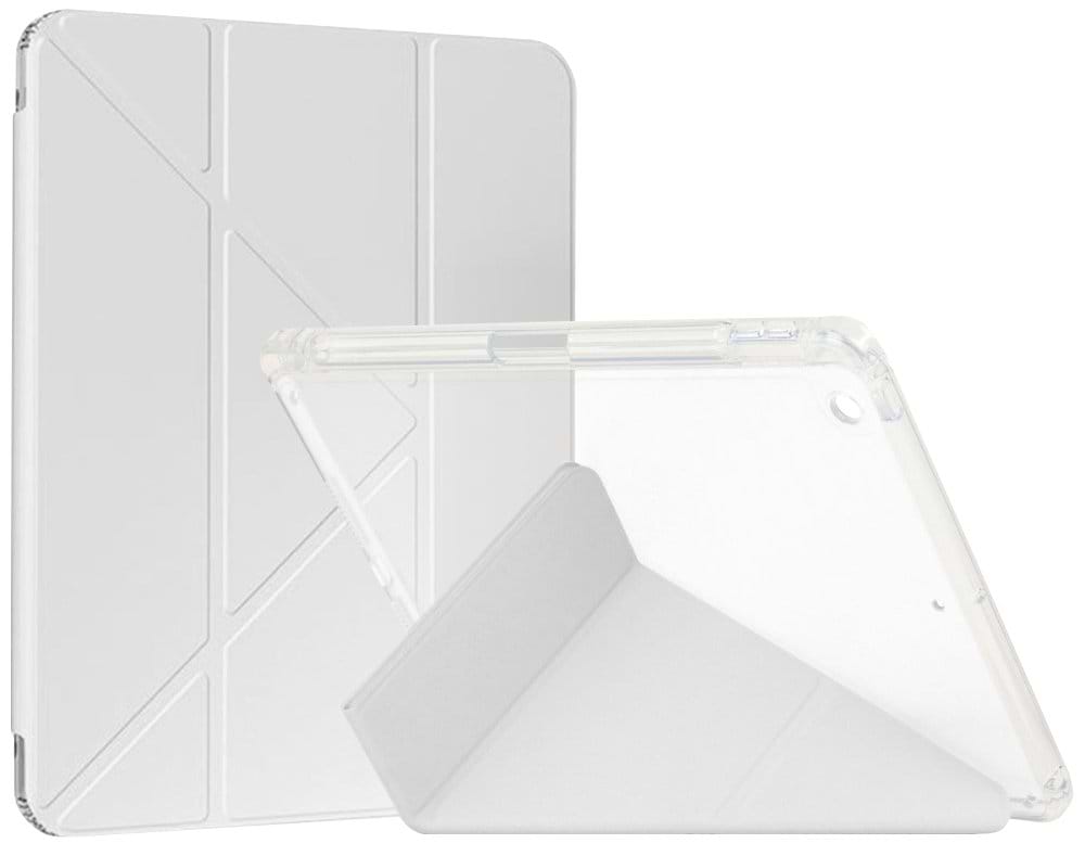 Чохол для планшету BeCover Ultra Slim Origami Transparent з кріпленням Apple Pencil for Apple iPad 10.2 2019/2020/2021 Gray (711099)