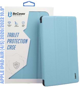 Чохол для планшета BeCover Soft Edge з кріпленням Apple Pencil for Apple iPad Air (4/5) 2020/2022 10.9'' Light Blue (711123)