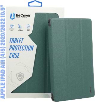 Фото - Чохол для планшета BeCover Tri Fold Soft TPU Silicone for Apple iPad Air (4/5) 2020/2022 10.9'' Dark Green (711130)