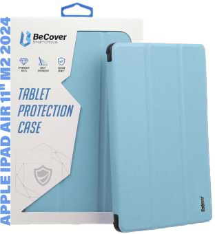 Чохол для планшета Becover Tri Fold Soft TPU Silicone for Apple iPad Air 11" M2/M3 (2024/2025) Light Blue (711409) - Фото 1