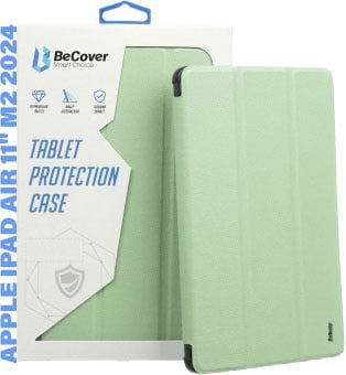 Купить Чехол для планшета Becover Soft Edge с креплением Apple Pencil для Apple iPad Air 11" M2/M3 (2024/2025) Green (711427) - Фото 1 Чехол для планшета Becover Soft Edge с креплением Apple Pencil для Apple iPad Air 11" M2/M3 (2024/2025) Green (711427) - Фото 1