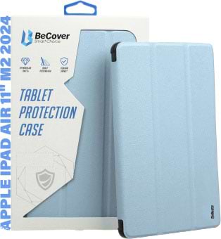 Чохол для планшета Becover Soft Edge с креплением Apple Pencil для Apple iPad Air 11" M2/M3 (2024/2025) Light Blue (711429)