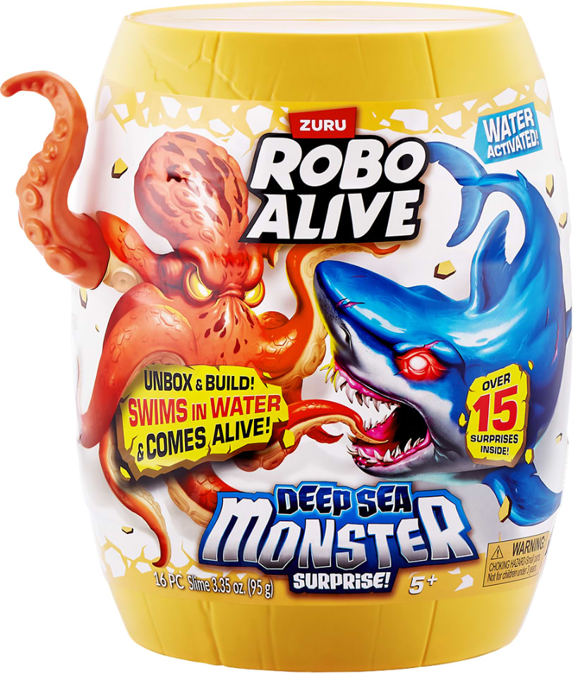 Інтерактивна іграшка сюрприз Pets & Robo Alive S1 – ГЛУБОКОВОДНИЙ СЮРПРИЗ ОСЬМИНОГ (71155B)