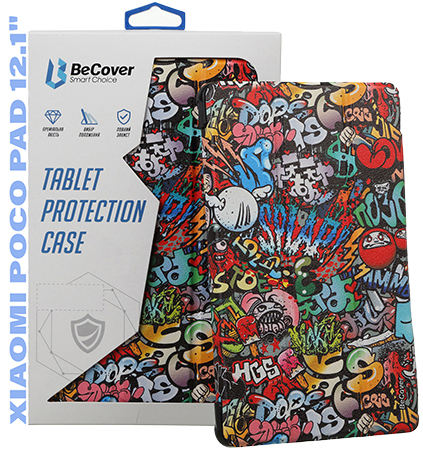 Фото - Чехол для планшета BeCover Smart Case for Xiaomi Poco Pad / Poco Pad M1 12.1" Graffiti (711569)