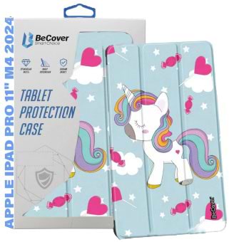 Купить Чехол для планшета BeCover Smart Case for Apple iPad Air 11" M2/M3 (2024/2025) Unicorn (711610) - Фото 1 Чехол для планшета BeCover Smart Case for Apple iPad Air 11" M2/M3 (2024/2025) Unicorn (711610) - Фото 1